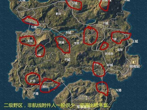 和平精英海岛打野点推荐,6大最富点位一个比一个肥