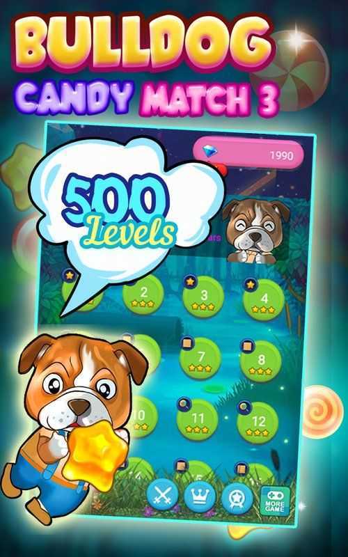 Bulldog Candy Match 3(��ţȮ�ǹ���������)