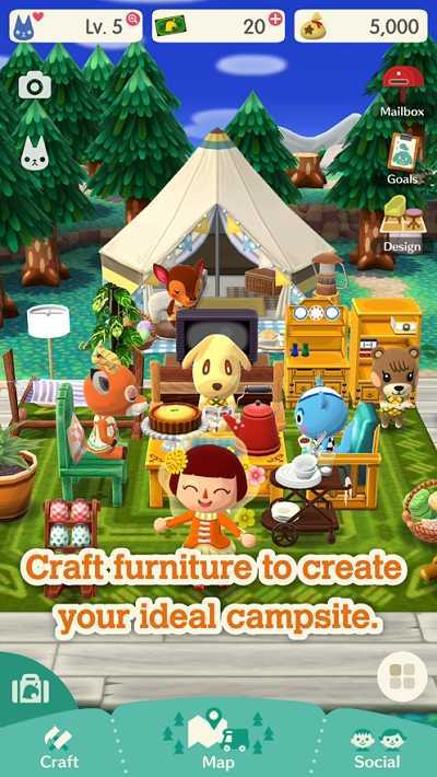Pocket Camp����֮ɭ�ڴ�Ӫ���������İ�