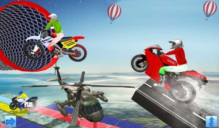 Moto Bike Stunt Racing Impossible Track Game