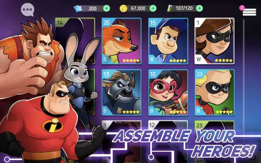 Disney Heroes(��ʿ��Ӣ��ս��ģʽ)